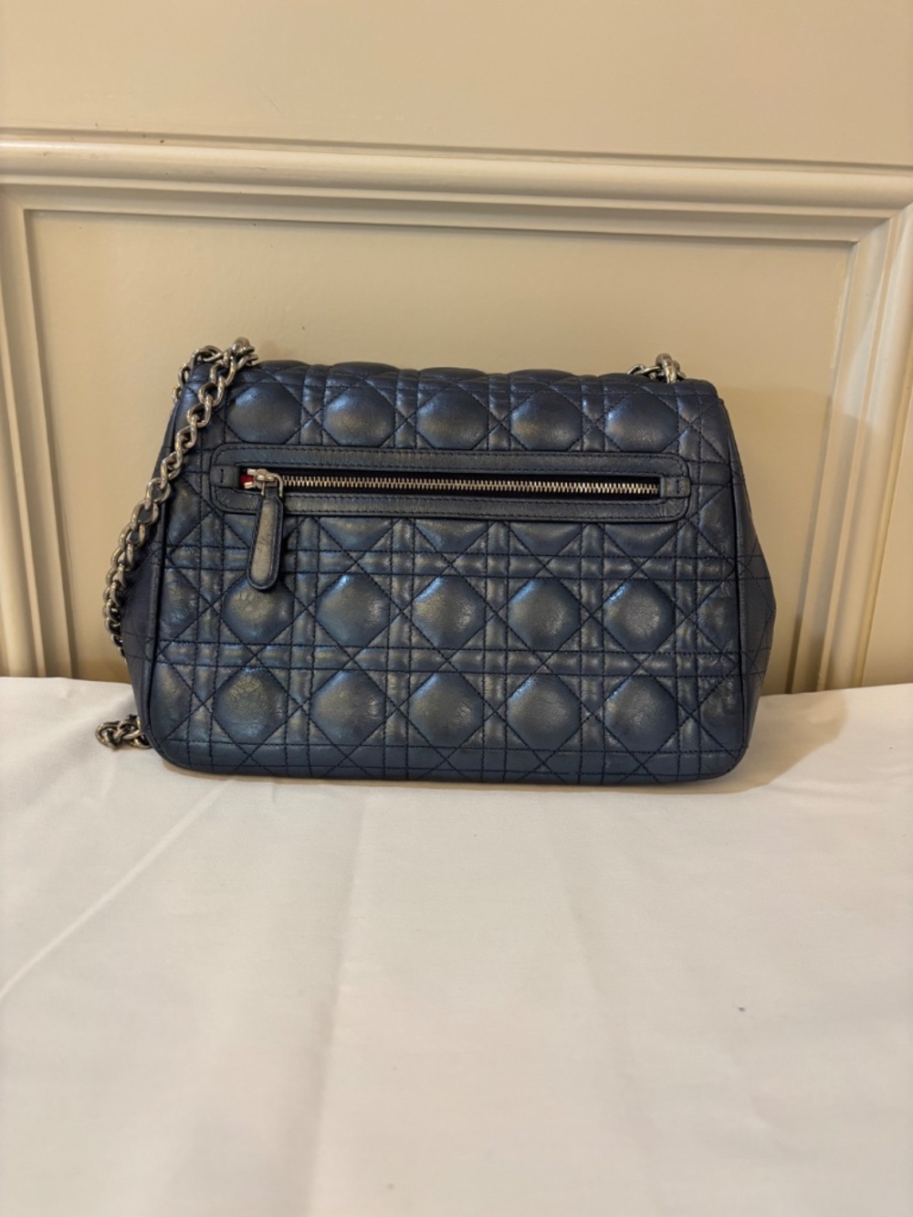 Christian Dior Miss Dior in Metallic Blue Pre-Owned - Picture 12 of 15